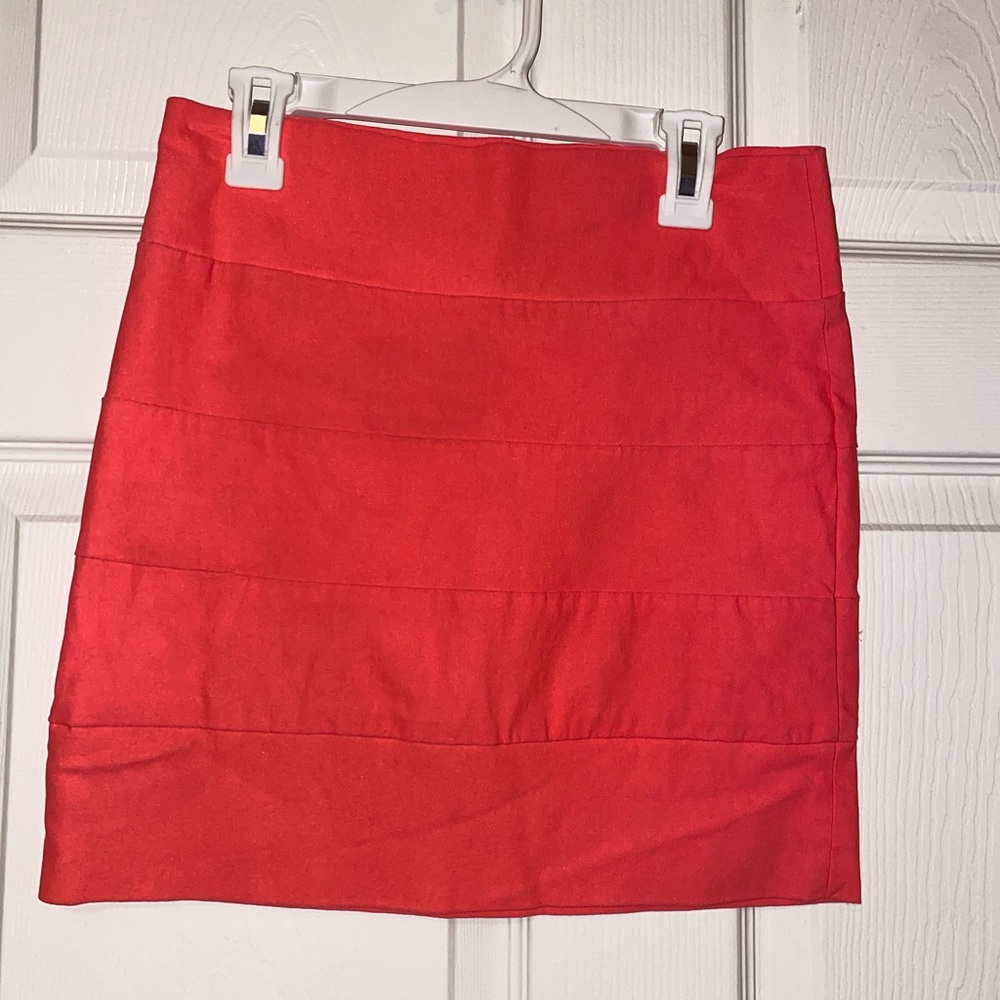 Neon pink body con skirt